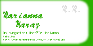 marianna maraz business card